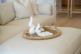 Mila Braided Round Tray - Natural