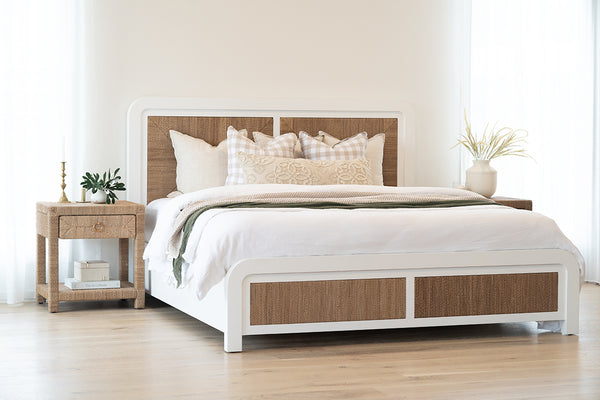 Milford King Bed - White