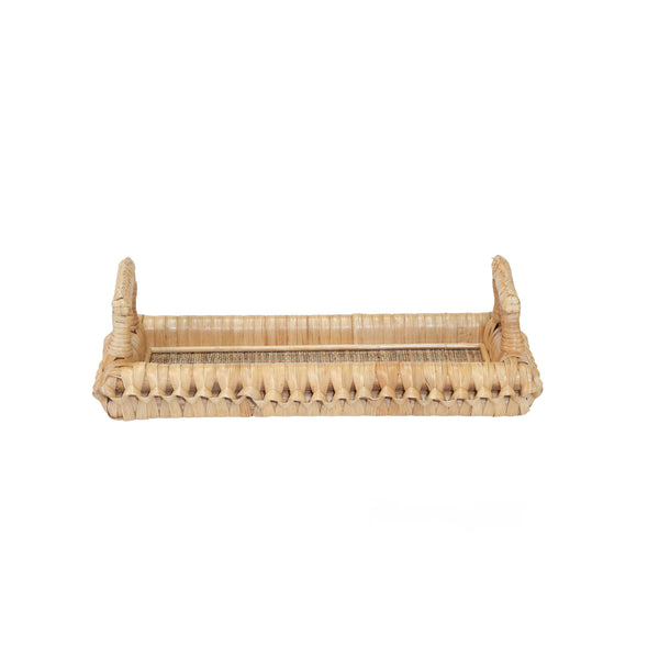 Mila Braided Rectangular Tray (Small Size) - Natural