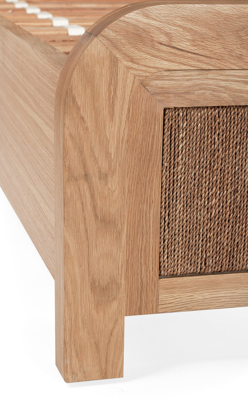 Milford King Bed - Oak