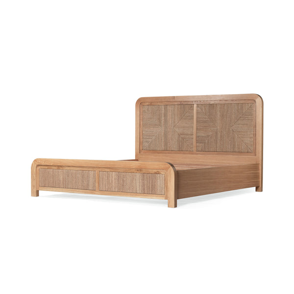 Milford King Bed - Oak