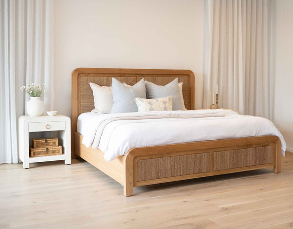 Milford King Bed - Oak