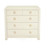 Newhaven 5-Drawer Dresser (Tallboy) -Ivory