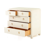 Newhaven 5-Drawer Dresser (Tallboy) -Ivory