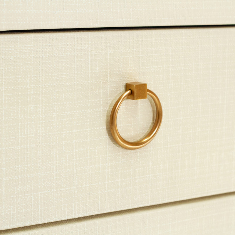 Newhaven 5-Drawer Dresser (Tallboy) -Ivory
