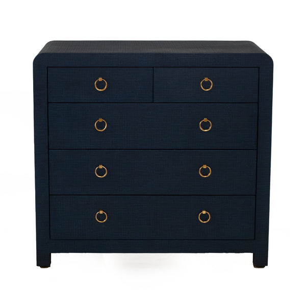 Newhaven 5-Drawer Dresser (Tallboy) -Navy