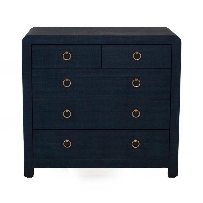 Newhaven 5-Drawer Dresser (Tallboy) -Navy