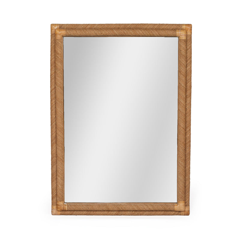 Chloe Natural Rope Mirror- Rectangular - 2 Rope Frame