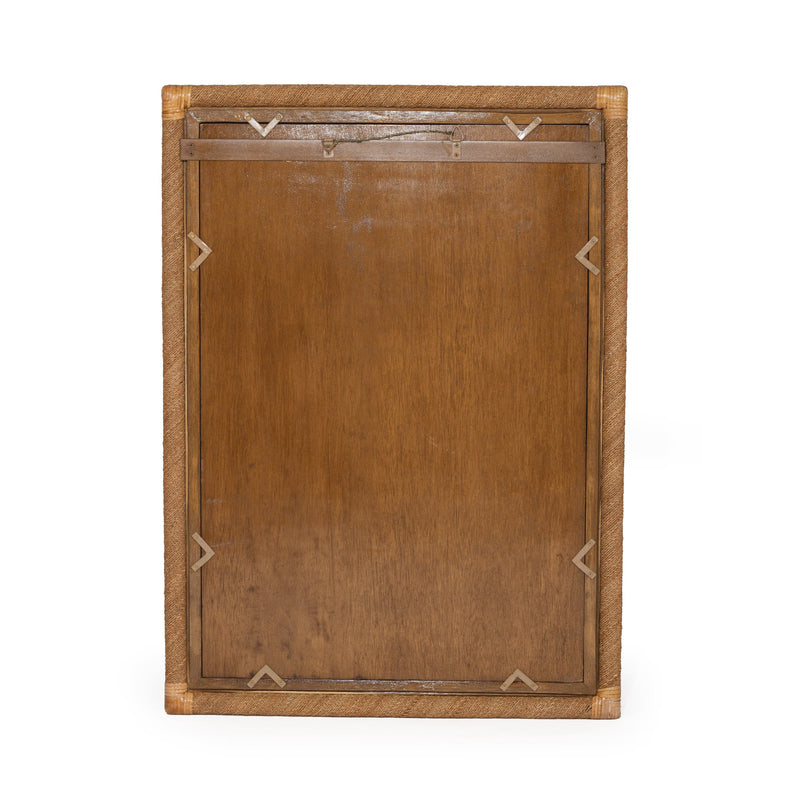 Chloe Natural Rope Mirror- Rectangular - 2 Rope Frame
