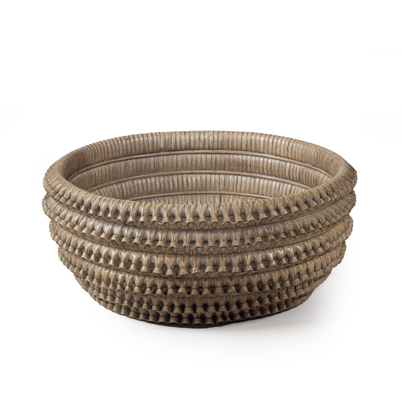 Mila Braided Bowl- Grey