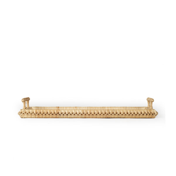 Mila Braided Rectangular Tray - Natural