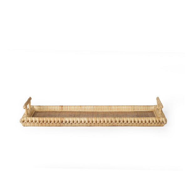 Mila Braided Rectangular Tray - Natural