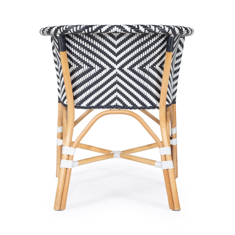 Nora Armchair - Black and White