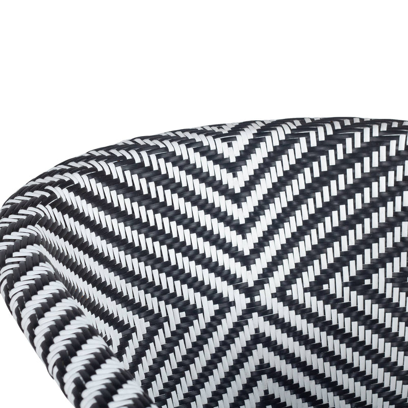 Nora Armchair - Black and White