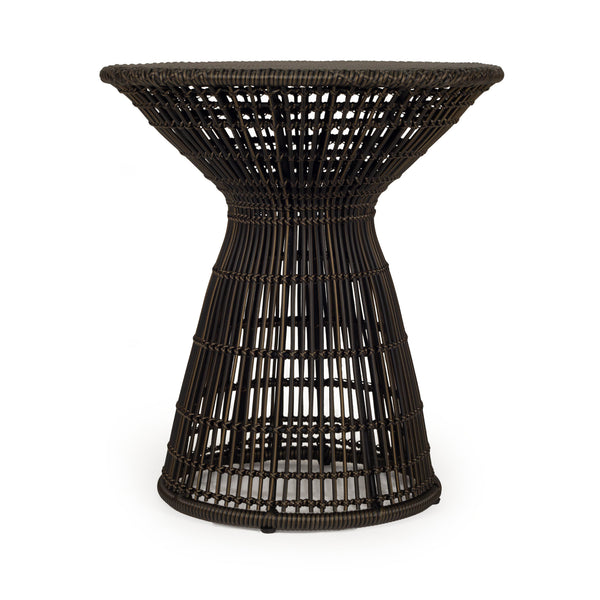 Sawyer Outdoor Side Table - Black/Espresso