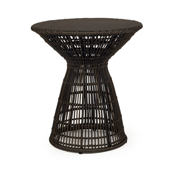 Sawyer Outdoor Side Table - Black/Espresso